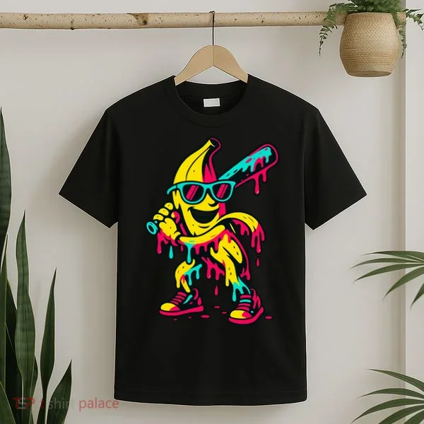 Banana Funny Baseball Drip Bananas T-Shirt