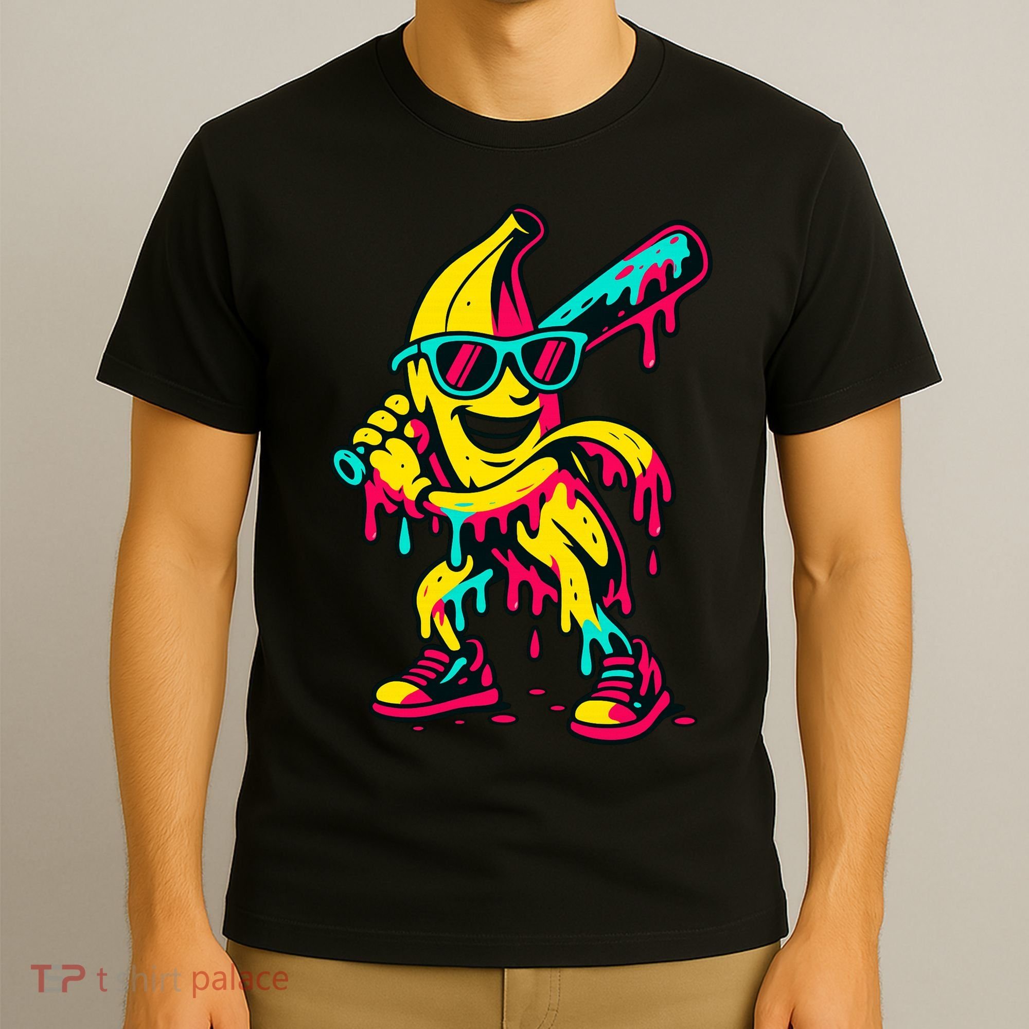 Banana Funny Baseball Drip Bananas T-Shirt