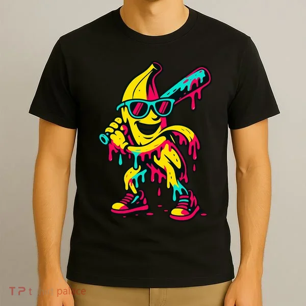 Banana Funny Baseball Drip Bananas T-Shirt