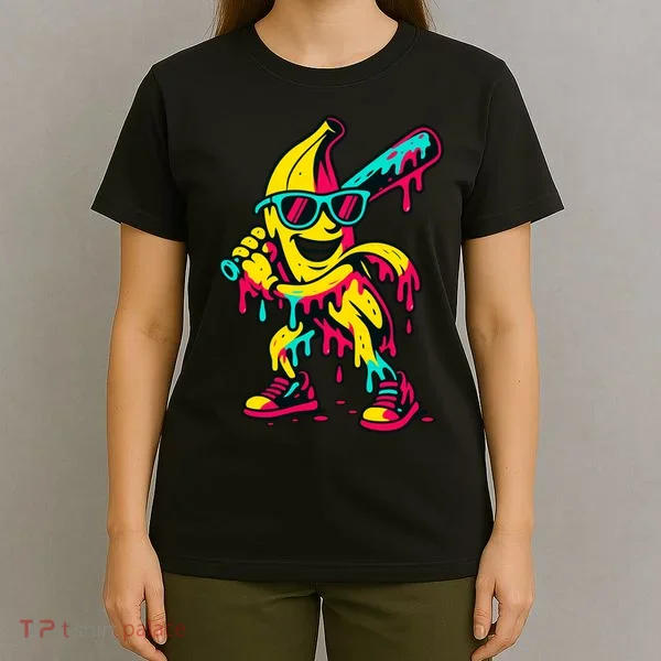 Banana Funny Baseball Drip Bananas T-Shirt