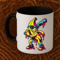 Banana Funny Baseball Drip Bananas Coffee Mug thumb 2