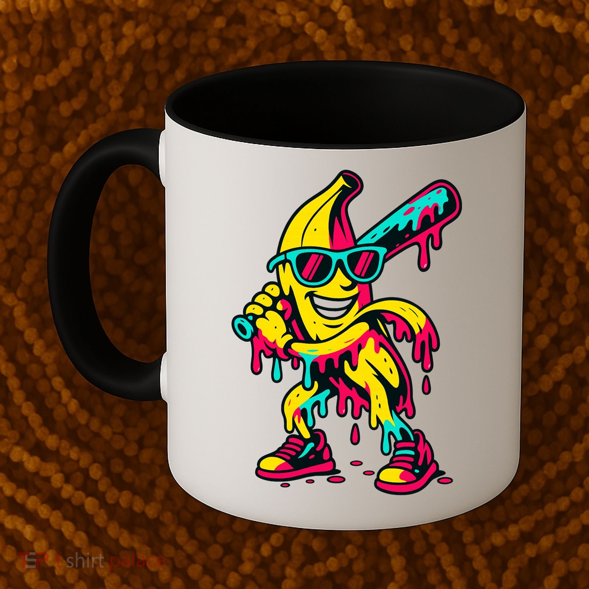 Banana Funny Baseball Drip Bananas Coffee Mug