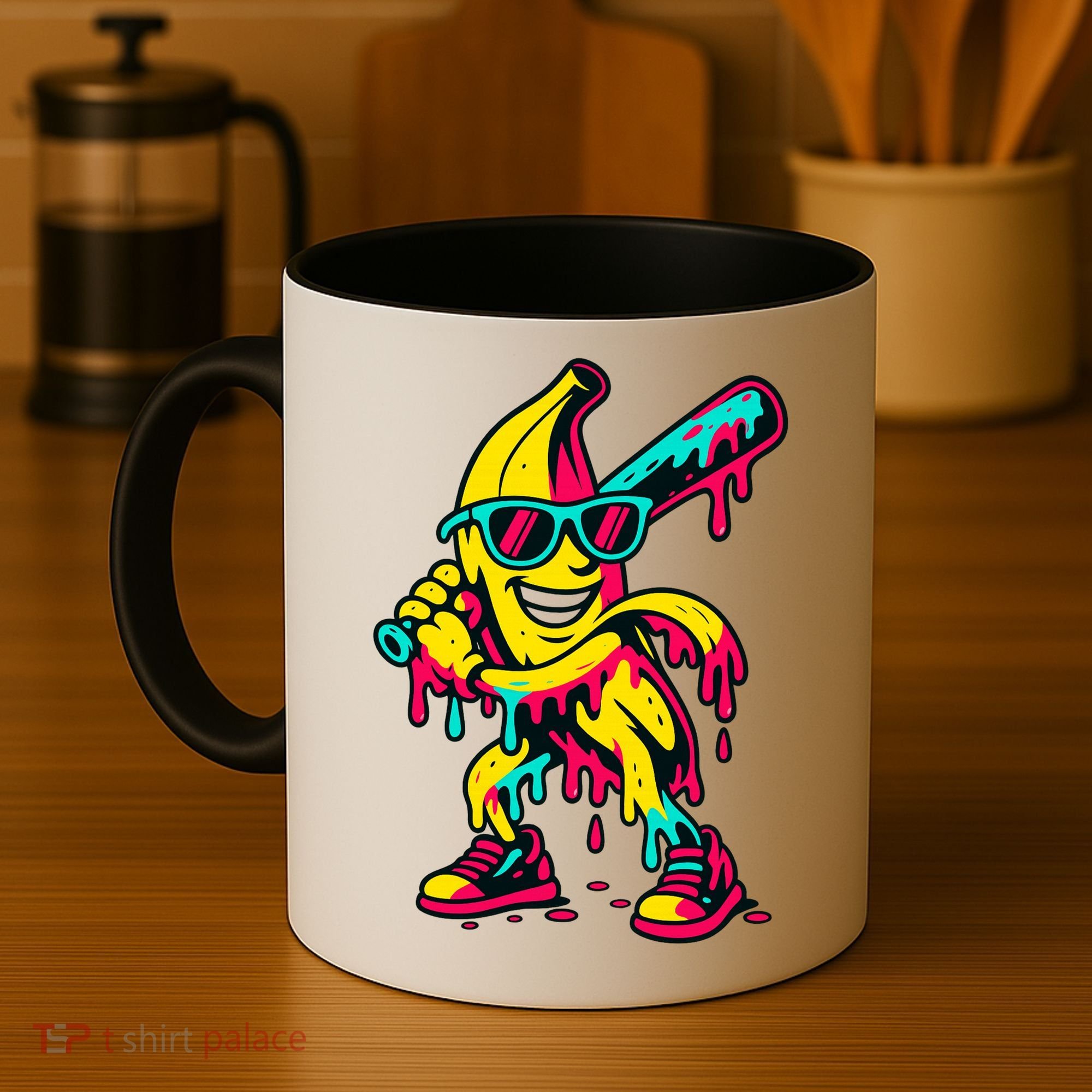 Banana Funny Baseball Drip Bananas Coffee Mug