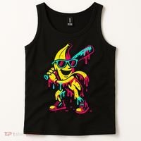 Banana Funny Baseball Drip Bananas Tank Top thumb 2
