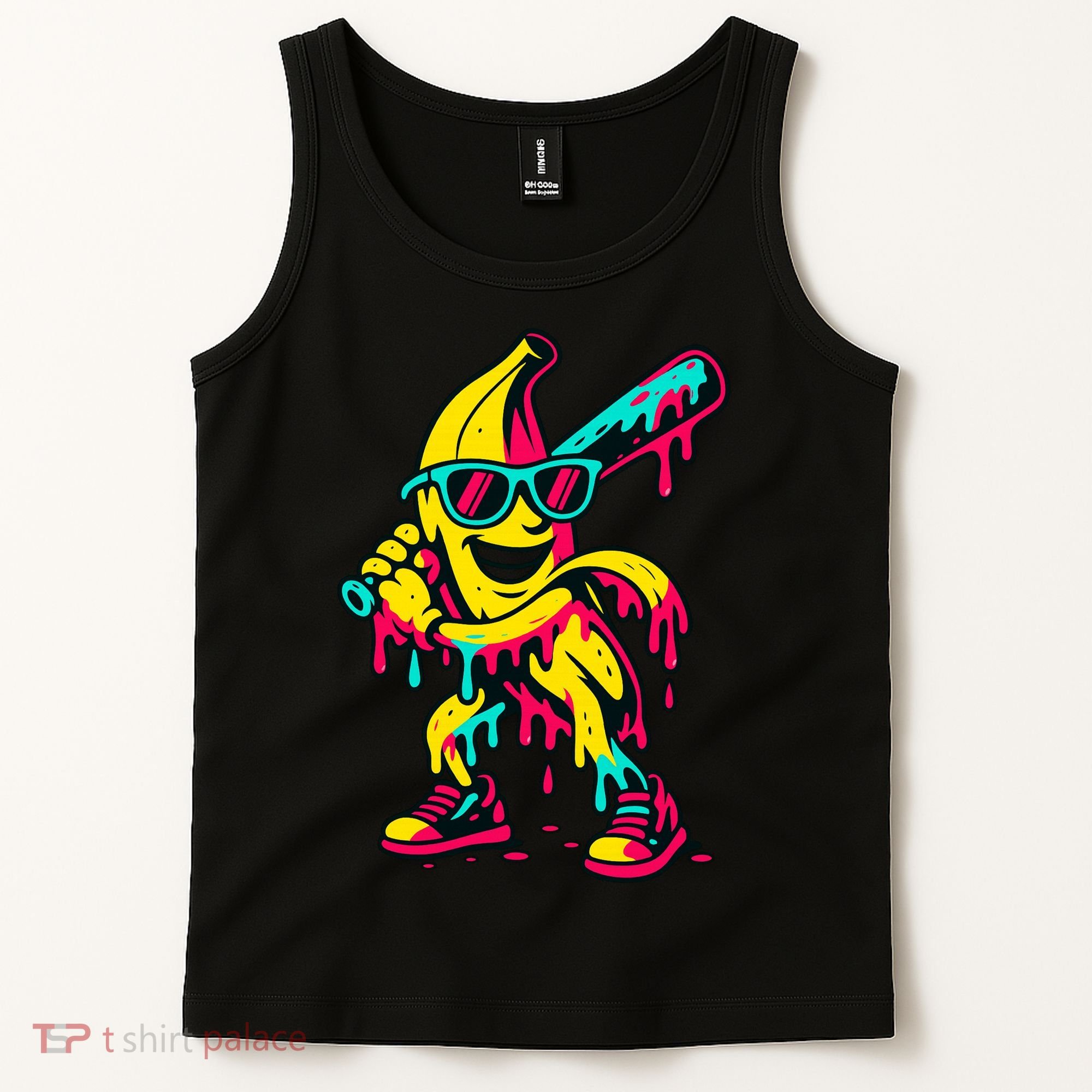 Banana Funny Baseball Drip Bananas Tank Top