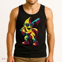 Banana Funny Baseball Drip Bananas Tank Top thumb 3