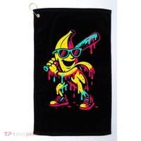 Banana Funny Baseball Drip Bananas Golf Towel thumb 0