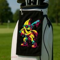 Banana Funny Baseball Drip Bananas Golf Towel thumb 2