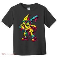 Banana Funny Baseball Drip Bananas Toddler T-Shirt thumb 0