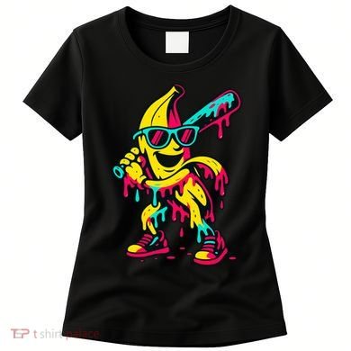 Banana Funny Baseball Drip Bananas Women's T-Shirt