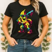 Banana Funny Baseball Drip Bananas Women's T-Shirt thumb 2