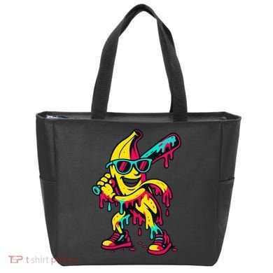 Banana Funny Baseball Drip Bananas Tote Bag