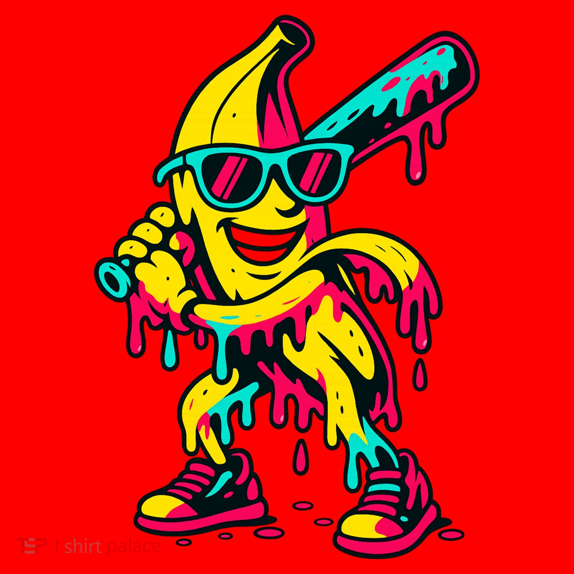 Banana Funny Baseball Drip Bananas Santa Hat
