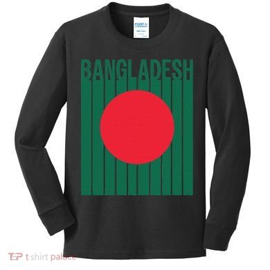 Bangladesh Flag Kids Long Sleeve Shirt
