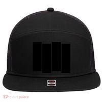 Black Flag Best Gift 7 Panel Mesh Trucker Snapback Hat thumb 0
