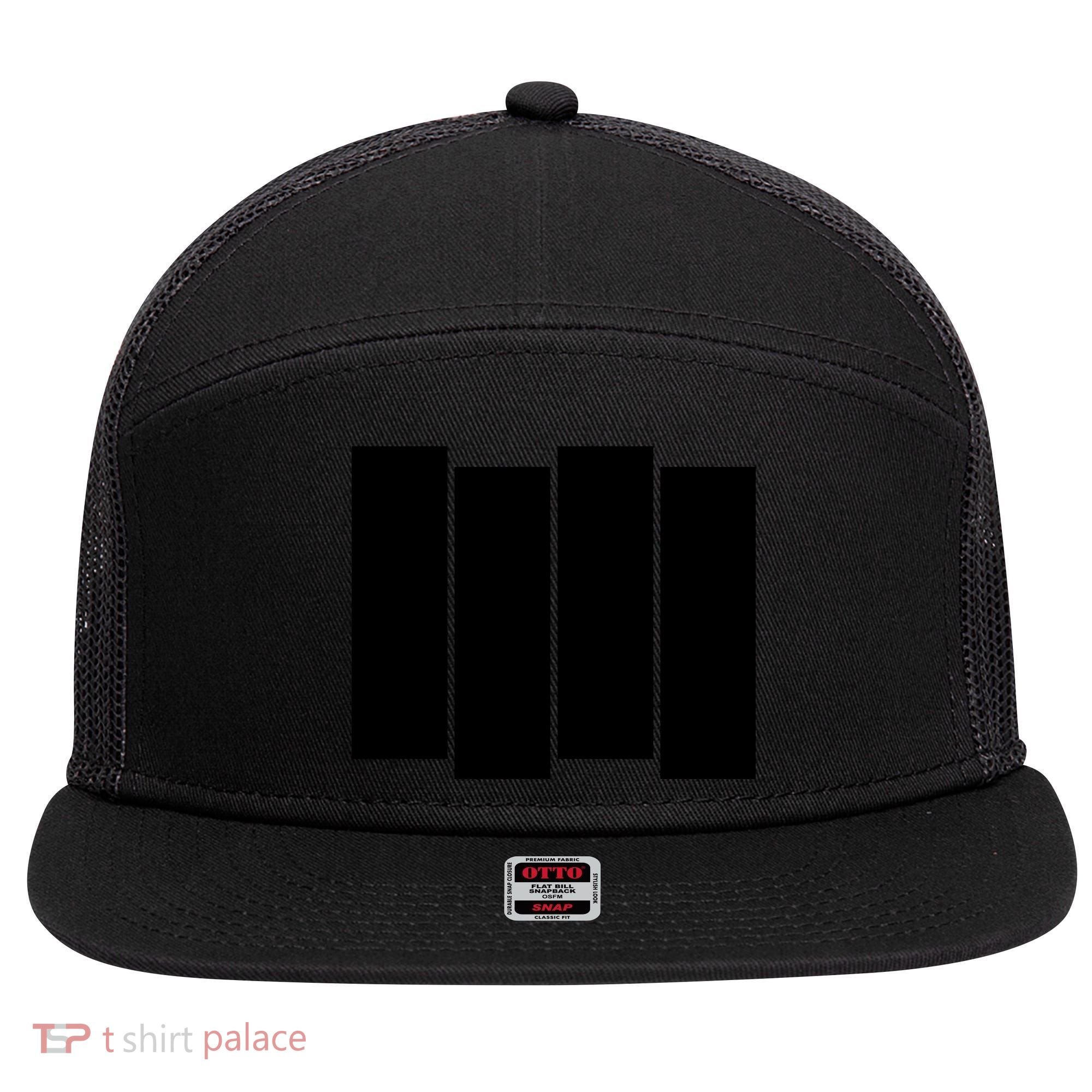 Black Flag Best Gift 7 Panel Mesh Trucker Snapback Hat