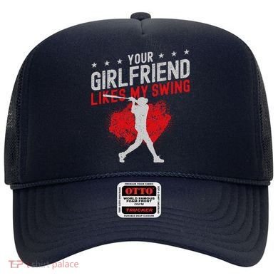 Baseball Fan Batter Vintage Your Girlfriend Likes My Swing Hat