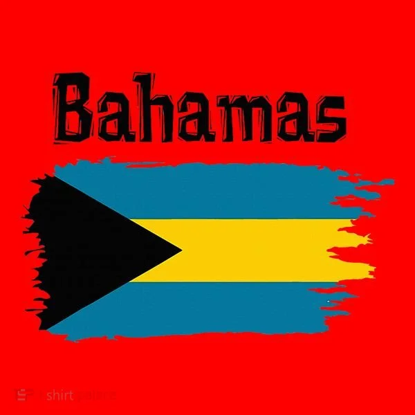 Bahamas Flag Santa Hat