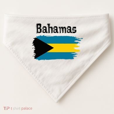 Bahamas Flag USA-Made Doggie Bandana