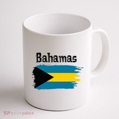 Bahamas Flag Coffee Mug back