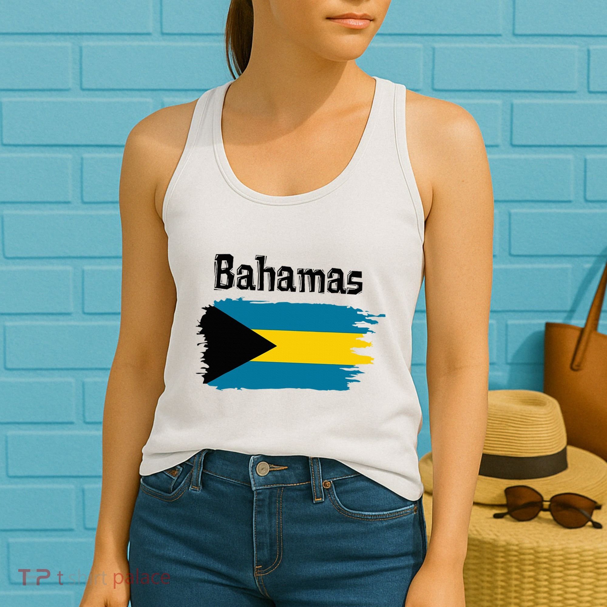 Bahamas Flag Women's Tank Top