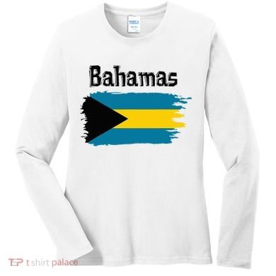 Bahamas Flag Women's Long Sleeve Shirt