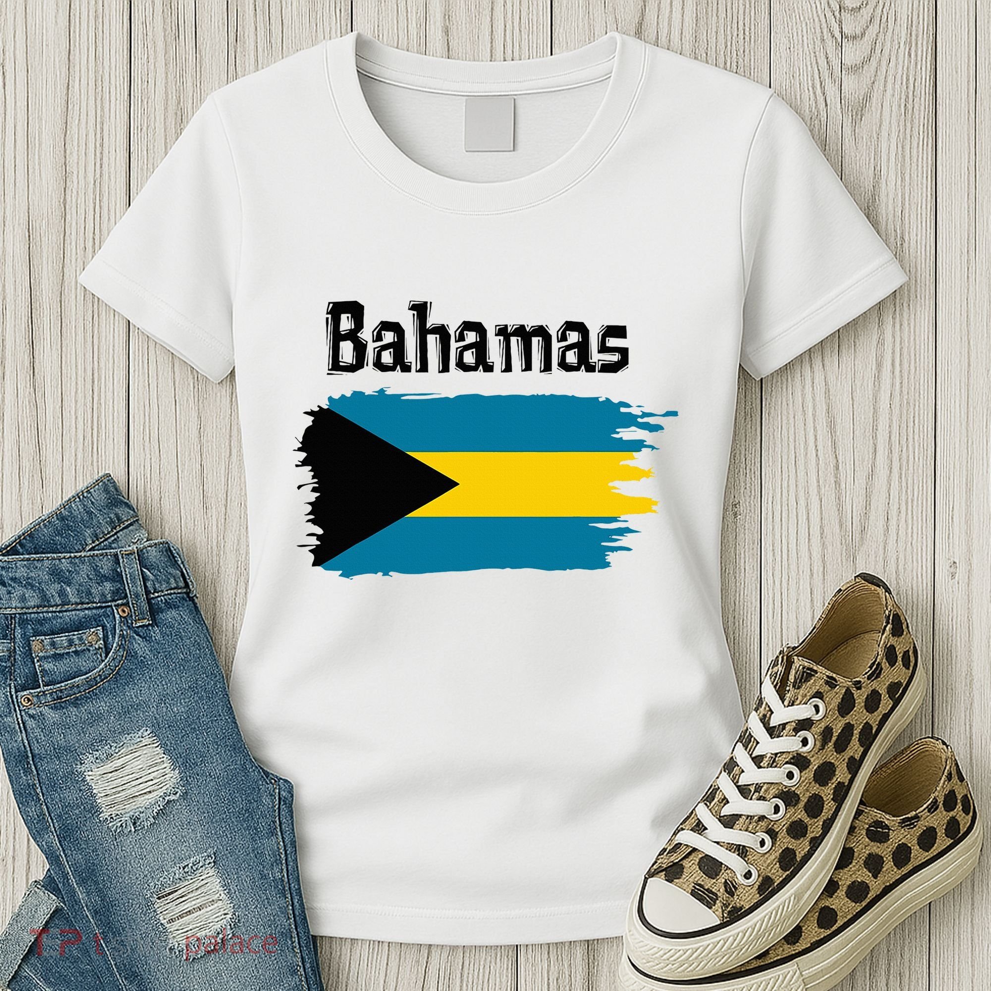 Bahamas Flag Women's T-Shirt