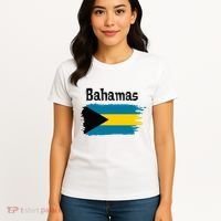 Bahamas Flag Women's T-Shirt thumb 4