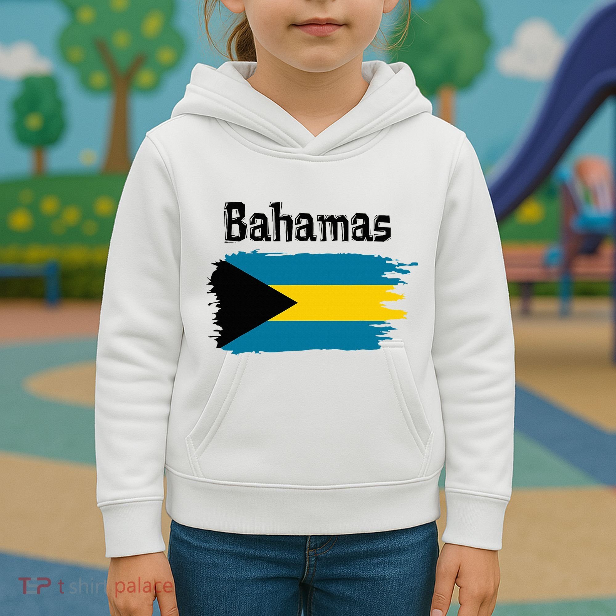 Bahamas Flag Kids Hoodie