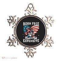 Born Free But Now IM Expensive Funny Mom Bun Cat July 4th Ornament thumb 0