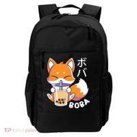 Boba Fox Bubble Tea Chibi Foxes Backpack thumb 0