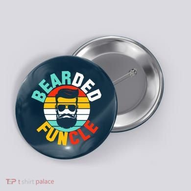 Bearded Funcle Button