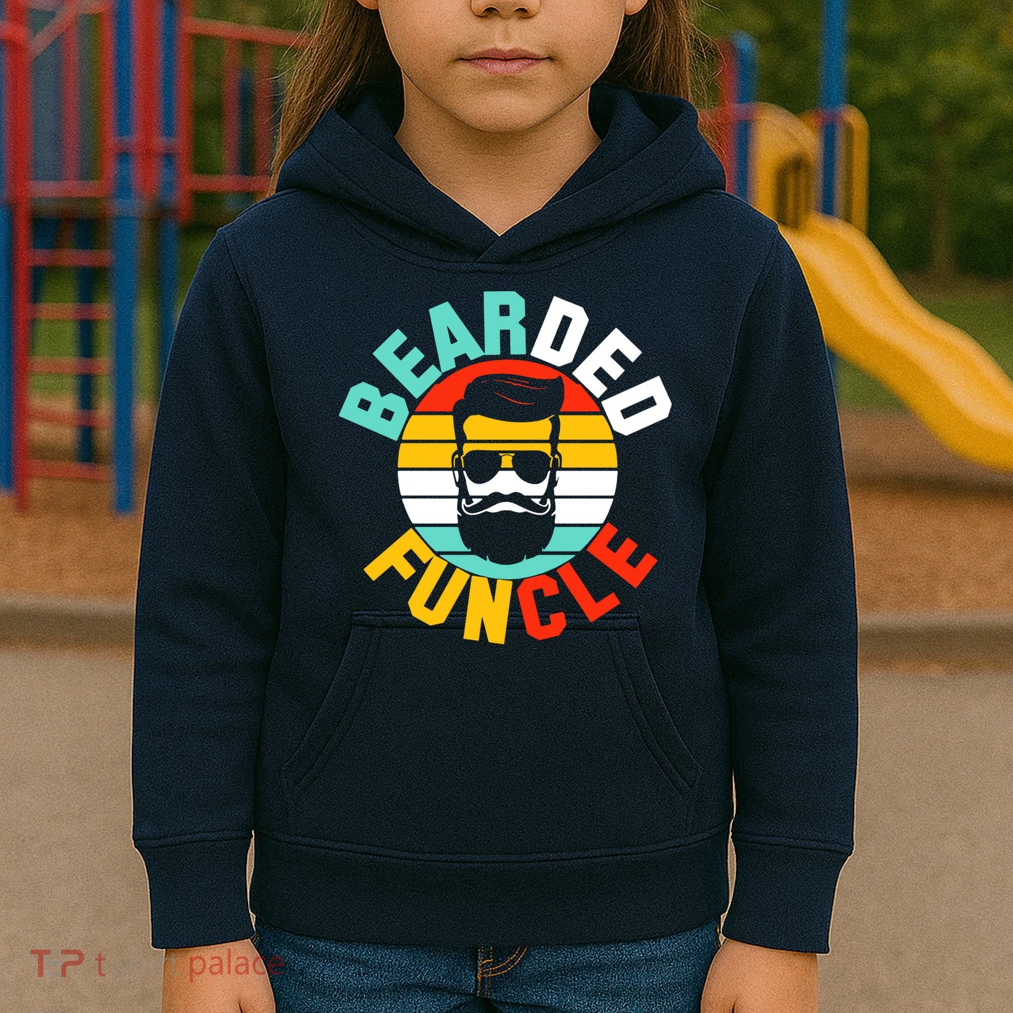Bearded Funcle Kids Hoodie