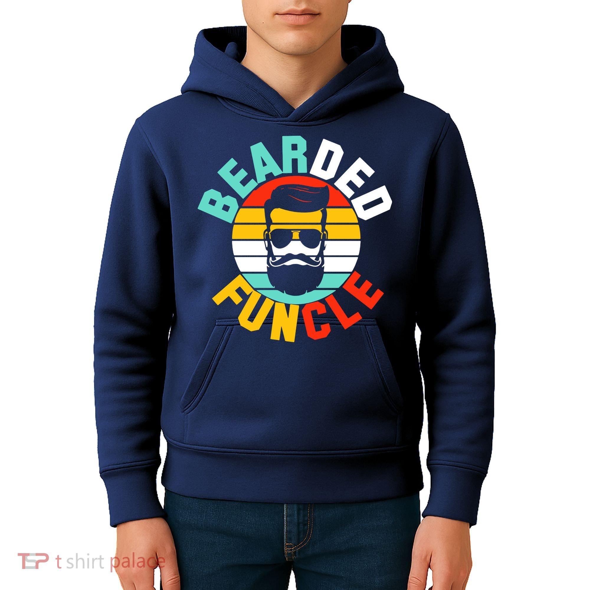 Bearded Funcle Kids Hoodie