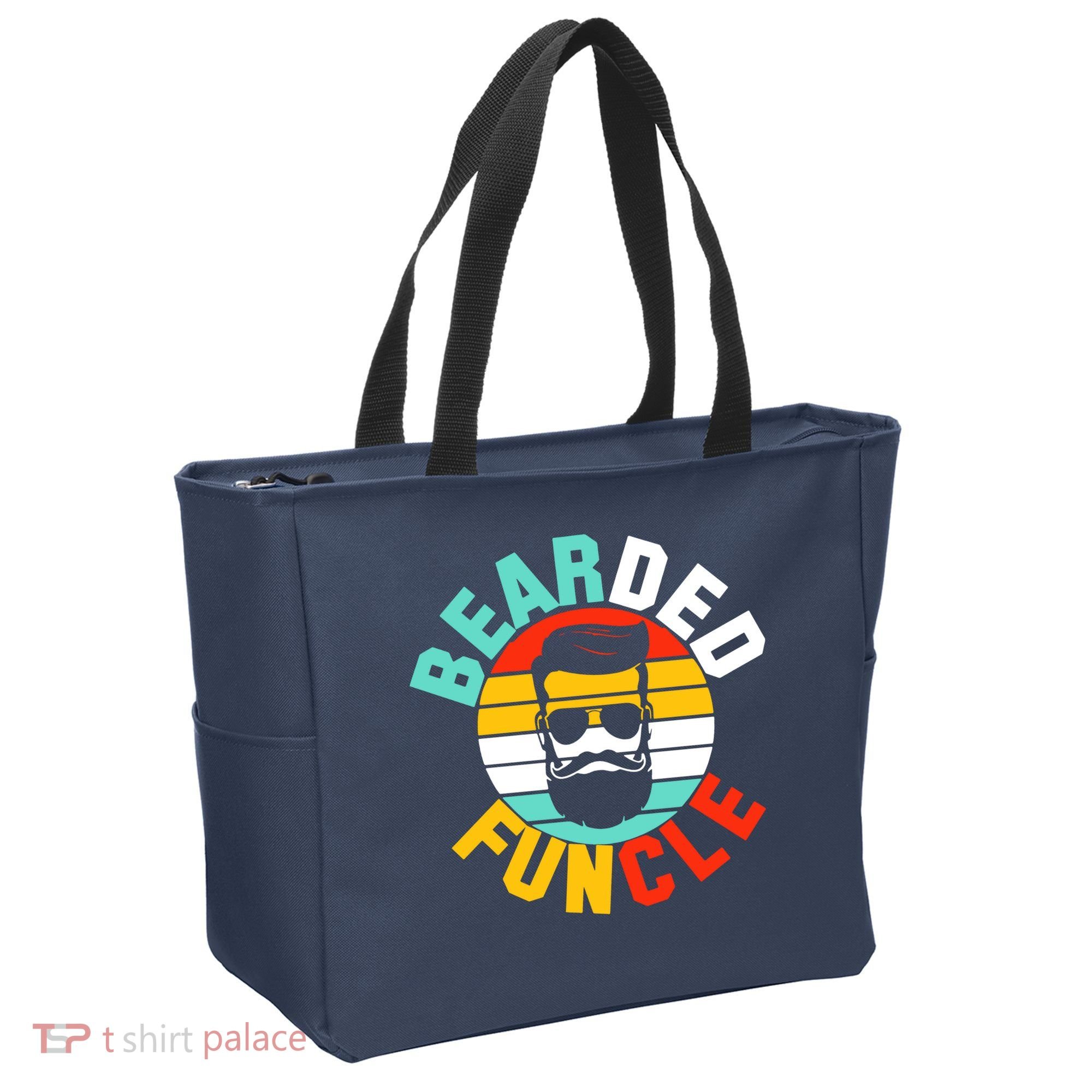 Bearded Funcle Tote Bag