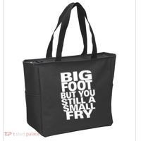 Big Foot But You Still A Small Fry Tote Bag thumb 2