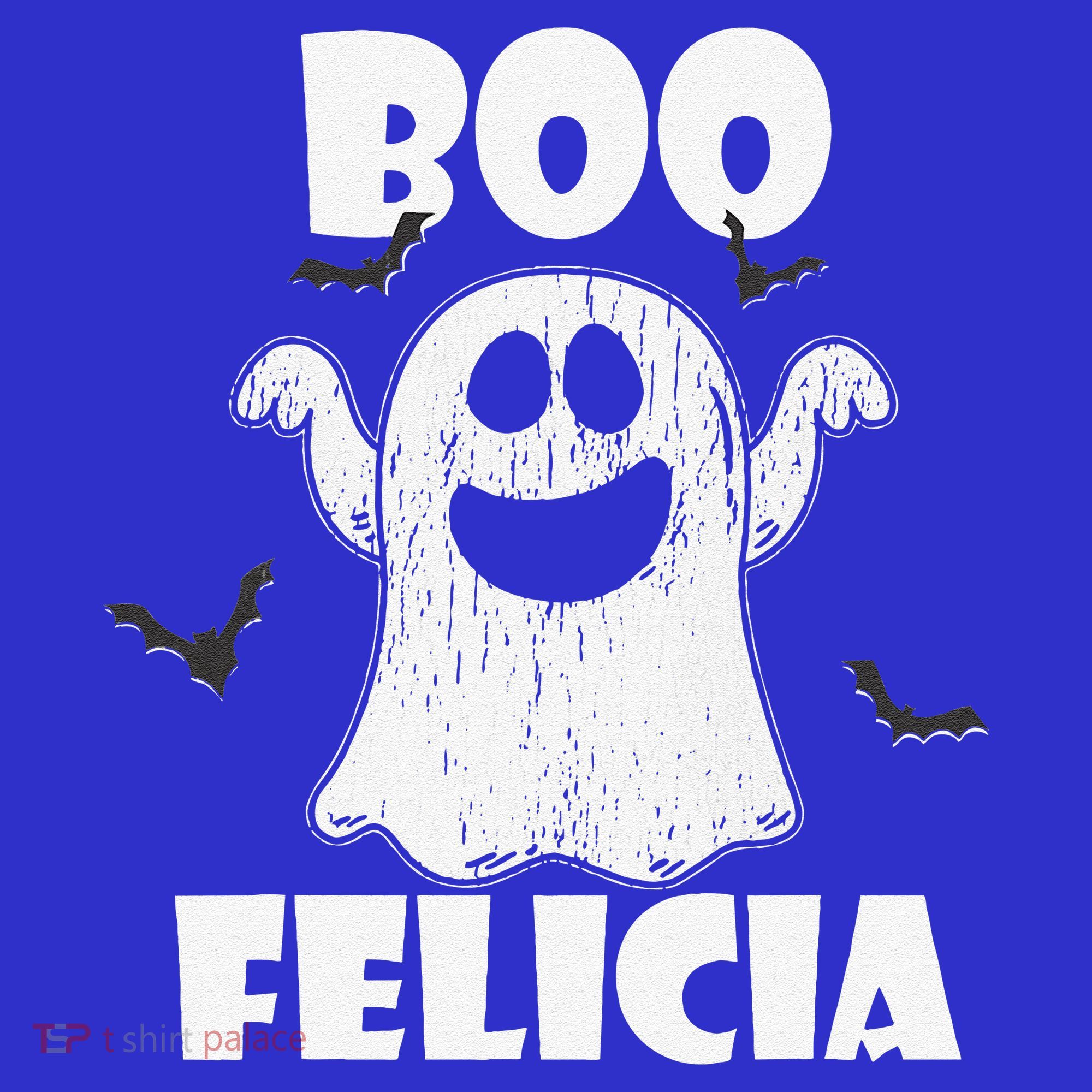 Bye Felicia BOO FELICIA Funny Halloween Ghost V-Neck T-Shirt