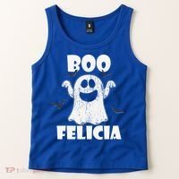 Bye Felicia BOO FELICIA Funny Halloween Ghost Tank Top thumb 2