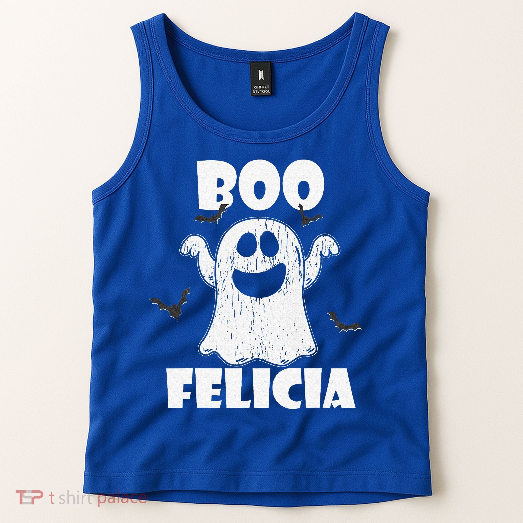 Bye Felicia BOO FELICIA Funny Halloween Ghost Tank Top