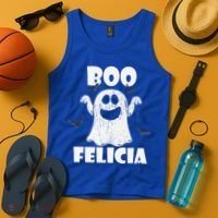 Bye Felicia BOO FELICIA Funny Halloween Ghost Tank Top thumb 4