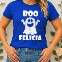 Bye Felicia BOO FELICIA Funny Halloween Ghost Women's T-Shirt thumb 2