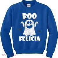 Bye Felicia BOO FELICIA Funny Halloween Ghost Kids Sweatshirt thumb 0