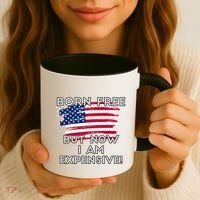 Born Free But Now I Am Expensive Funny Coffee Mug thumb 3
