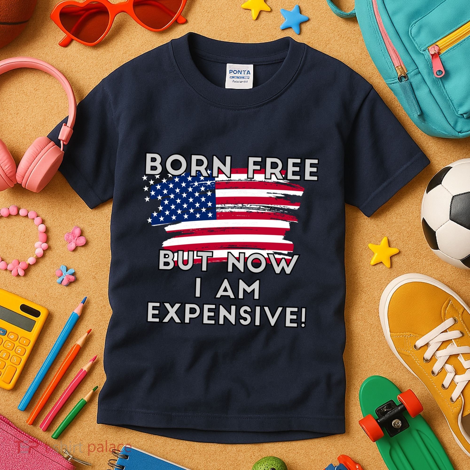 Born Free But Now I Am Expensive Funny Kids T-Shirt
