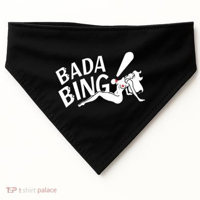 Bada Funny Bings Men's For Men Women USA-Made Doggie Bandana