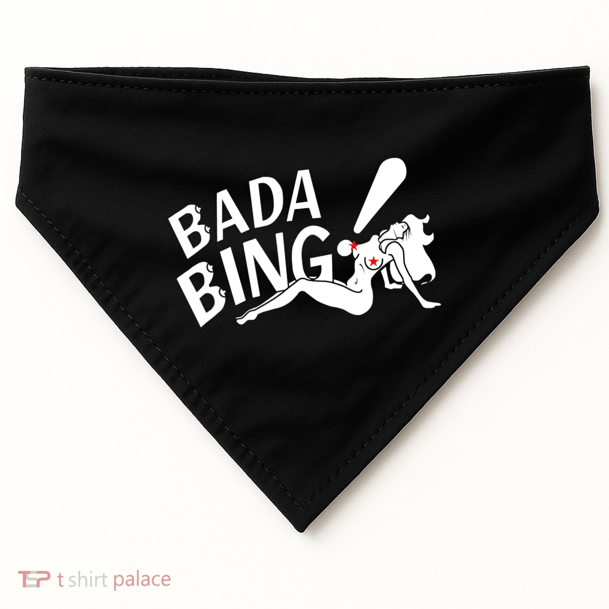Bada Funny Bings Men's For Men Women USA-Made Doggie Bandana