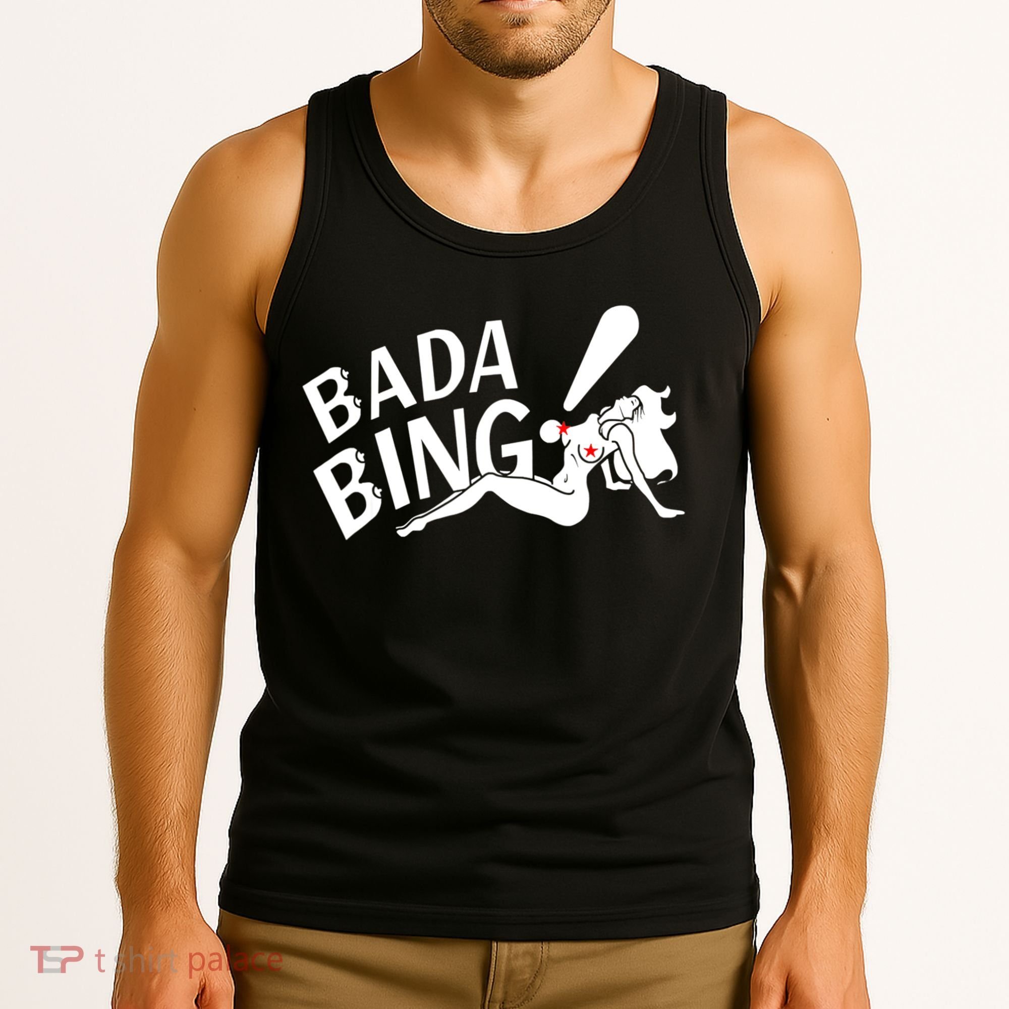 Bada Funny Bings Men's For Men Women Tank Top