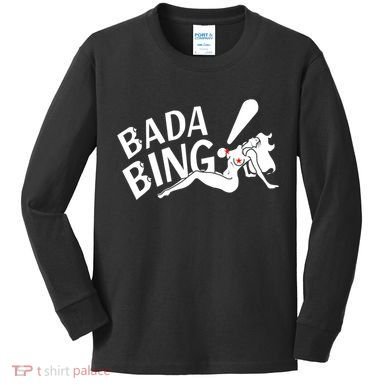 Bada Funny Bings Men's For Men Women Kids Long Sleeve Shirt