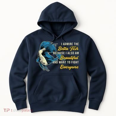 Betta Fish Because Fish Lover Aquarium Vintage Betta Fish Hoodie
