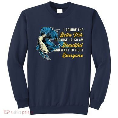 Betta Fish Because Fish Lover Aquarium Vintage Betta Fish Sweatshirt